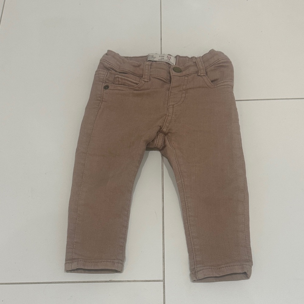 Zara tan Brown Kids Pants 6/9m